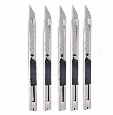 Ciconia Cutting Knife Metal Grip Hand-held Paper Cutter(Set Of 1, Silver)