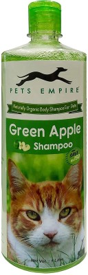 PETS EMPIRE Naturally Organic Body Shampoo for Pets,Pack of 1 (Green Apple, 1000ML) Anti-microbial, Conditioning, Anti-fungal, Anti-parasitic, Flea and Tick, Anti-dandruff, Allergy Relief, Whitening and Color Enhancing, Anti-itching, Hypoallergenic Green Apple Cat Shampoo(1000 ml)