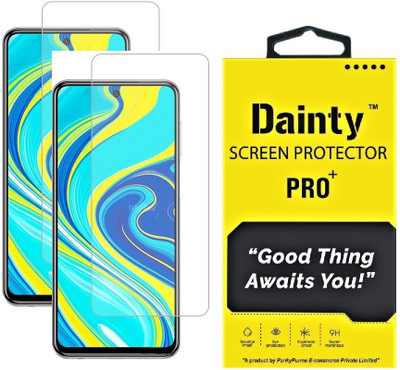Dainty Tempered Glass Guard for Poco M2 Pro, Mi Redmi Note 9 Pro, Mi Redmi Note 9 Pro Max, Redmi Note 10 Pro Max, Redmi Note 10 Pro, Poco M2 pro, Xiaomi Poco X3 Pro, Xiaomi Poco X3, Xiaomi Mi 10T Lite 5G,Xiaomi Mi 10i 5G(Pack of 2)