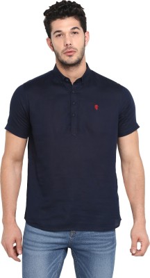 RED TAPE Men Solid Casual Blue Shirt