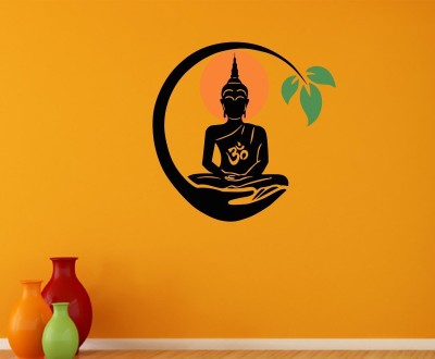 Littlebuds 70 cm Budha Removable Sticker(Pack of 1)