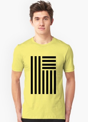Tween Trends Printed Men Round Neck Yellow T-Shirt