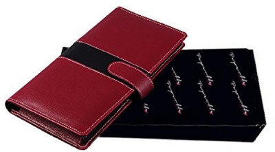 PAPERLLA Maroon Expendable Faux Leather Cheque Book Holder/Document Holder.(Maroon)