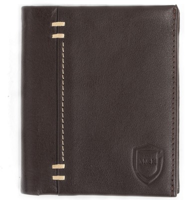 MONKS & KNIGHTS Men Casual Brown Genuine Leather Wallet(8 Card Slots)