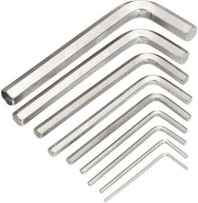 tool trust 9 Pcs Hex Key Allen Wrench Set 1.5mm to 10mm Key Allen Key Set