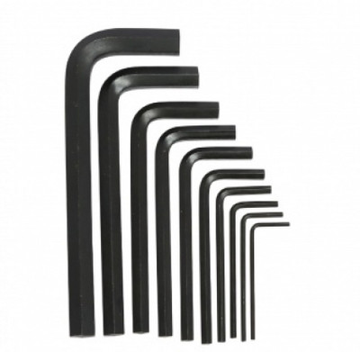 tool trust 10 Pieces Hex Allen Key Wrench L Shape Repair Tool Set Allen Key Set