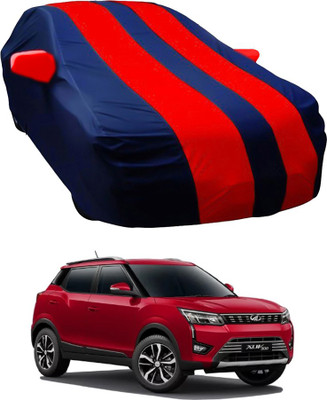 Oshotto Car Cover For Mahindra XUV 300 (With Mirror Pockets)(Red, Blue)