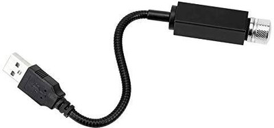 Duende Car USB Star Ceiling Light Sky Projection Romantic Atmosphere Night Lights Car Fancy Lights(Black)