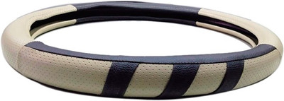 Starleo Steering Cover For Hyundai i20, i10, Santro, Accent(Black, Beige, Leatherite, Polyurethane)