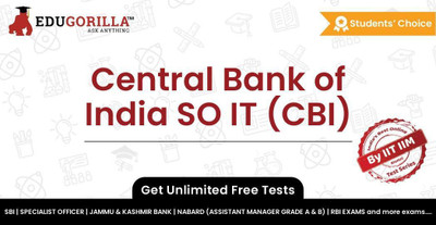 EduGorilla Central Bank of India SO IT (CBI)(Online Test Series)