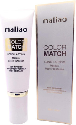 maliao Color Match Long Lasting Makeup Base Foundation New Improved Waterproof Formula High Coverage 50ml Foundation(Skin, 50 ml)