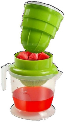 the dharti putra Plastic Plastic Hand Juicer for Fruit And Vegetable with Waste Collector Hand Juicer(Green)