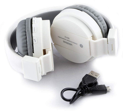 HIFY Bluetooth fold able headphone for calling,music, and video Bluetooth(White, On the Ear)