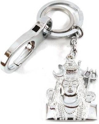 SHOKY LOOKS Double sided God shiv silver color best quality Key Chain