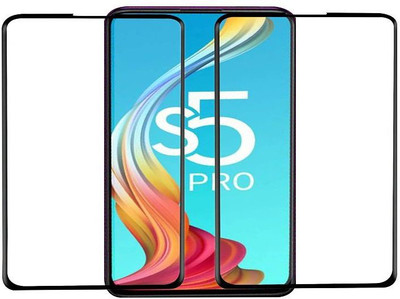 BeeVault Edge To Edge Tempered Glass for Infinix S5 Pro(Pack of 2)