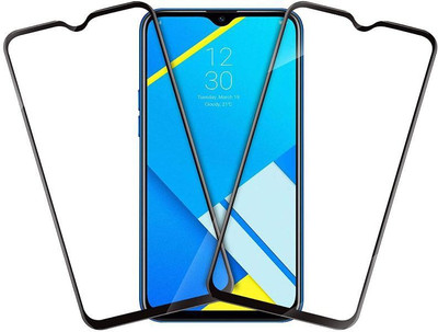 BeeVault Edge To Edge Tempered Glass for Realme C2(Pack of 2)
