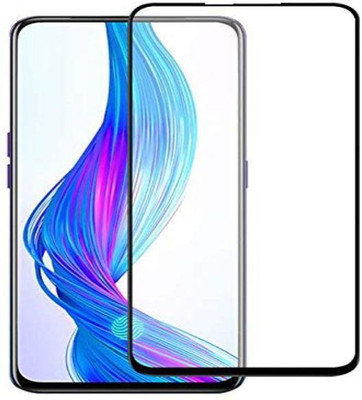 BeeVault Edge To Edge Tempered Glass for Realme X(Pack of 2)