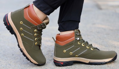 aadi Boots For Men(Olive)