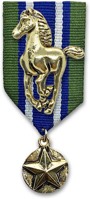 FURE Horse Badge Brooch(Multicolor)