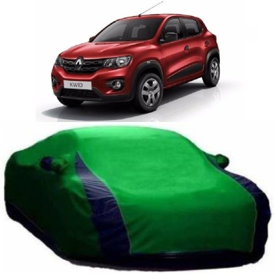 Genipap Car Cover For Renault Kwid (With Mirror Pockets)(Green)