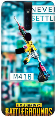 Bluvver Back Cover for OPPO F11 Pro/CPH1969 Printed Never Settle Pubg Game Back Cover(Multicolor, Waterproof, Pack of: 1)
