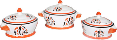 GSS casserole set Pack of 3 Serve Casserole Set(1500 ml, 1250 ml, 800 ml)