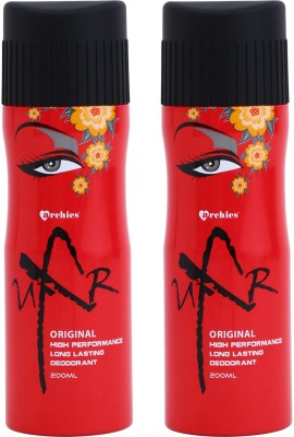 ARCHIES UXR DEO COMBO Deodorant Spray  -  For Men & Women(400 ml, Pack of 2)
