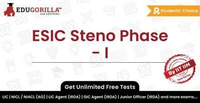 EduGorilla ESIC Steno Phase - I(Online Test Series)