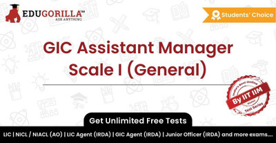 EduGorilla GIC Assistant Manager Scale I (General)(Online Test Series)