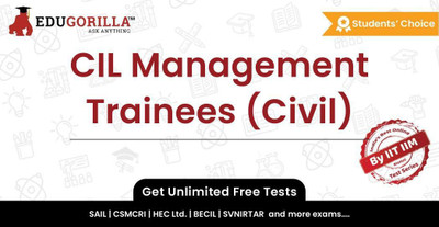 EduGorilla CIL Management Trainees (Civil)(Online Mock Test)