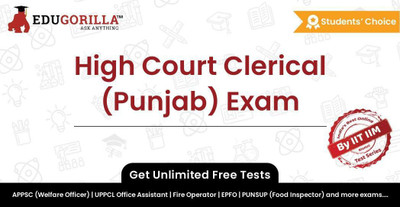 EduGorilla High Court Clerical (Punjab) Exam(Online Test Series)