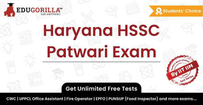 EduGorilla Haryana HSSC Patwari Exam(Online Test Series)