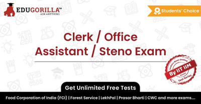 EduGorilla Clerk / Office Assistant / Steno Exam(Online Test Series)