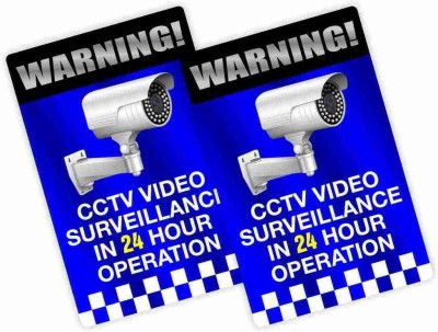 KREEPO WARNING! CCTV VIDEO SURVEILLANCE IN 24 HOUR OPERATION Emergency Sign