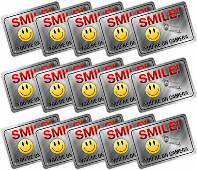 KREEPO SMILE YOU'RE ON CAMERA Emergency Sign