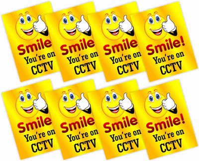CVANU Smile you're on CCTV Emergency Sign