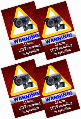 KREEPO WARNING! 24 hour CCTV recording in operation Emergency Sign