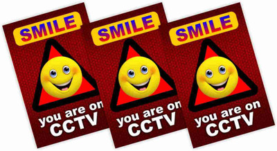 KREEPO SMILE YOU ARE ON CAMERA Emergency Sign
