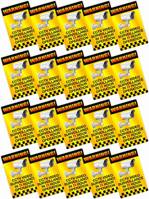 KREEPO WARNING! CCTV VIDEO SURVEILLANCE IN 24 HOUR OPERATION Emergency Sign