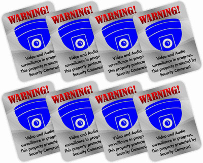 KREEPO WARNING! Video and Audio serveillance in progress.This property protected by security cameras! Emergency Sign