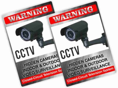 KREEPO WARNING CCTV HIDDEN CAMERAS INDOOR & OUTDOOR VIDEO SURVEILLANCE CLOSED-CIRCUIT TELEVISION SYSTEM Emergency Sign