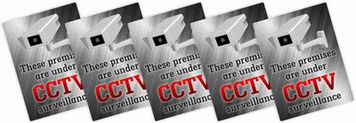 CVANU These Premises are under CCTV Surveillance Emergency Sign