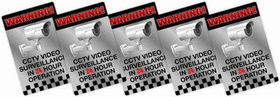 KREEPO WARNING! CCTV VIDEO SURVEILLANCE IN 24 HOUR OPERATION Emergency Sign
