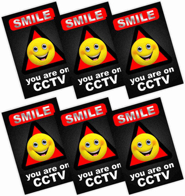KREEPO SMILE YOU ARE ON CAMERA Emergency Sign