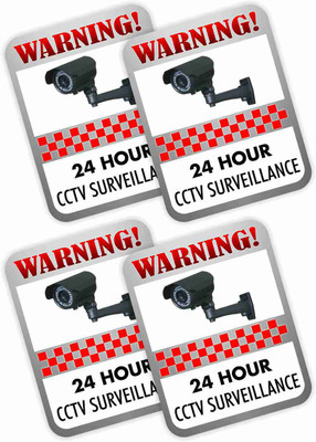 KREEPO WARNING! 24 HOUR CCTV SURVEILLANCE Emergency Sign