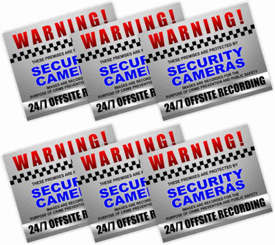KREEPO WARNING! THESE PREMISES ARE PROTECTED BY SECURITY CAMERAS IMAGES ARE RECORDED FOR THE PURPOSE OF CRIME PREVENTION AND PUBLIC SAFETY 24/7 OFFSITE RECORDING Emergency Sign