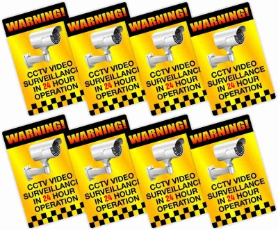 KREEPO WARNING! CCTV VIDEO SURVEILLANCE IN 24 HOUR OPERATION Emergency Sign