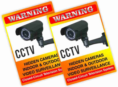 KREEPO WARNING CCTV HIDDEN CAMERAS INDOOR & OUTDOOR VIDEO SURVEILLANCE CLOSED-CIRCUIT TELEVISION SYSTEM Emergency Sign