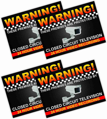 KREEPO WARNING! THESE PREMISES ARE PROTECTED BY CLOSED CIRCUIT TELEVISION 24 HOUR VIDEO RECORDING Emergency Sign