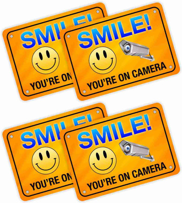 KREEPO SMILE YOU'RE ON CAMERA Emergency Sign